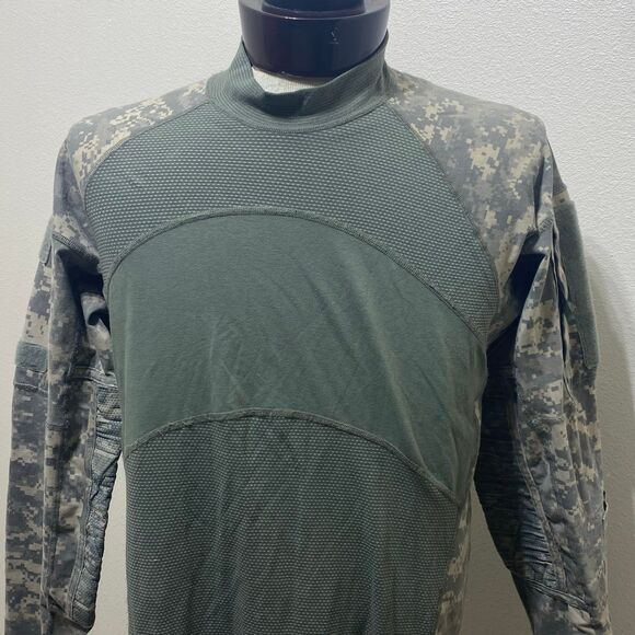Massif Combat Shirt Camo Men's Size XL Long Sleeve Pullover - Picture 2 of 12
